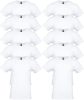 10 db-os csomagban Gildan kereknyakú pamut póló, fehér-3XL