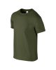 Gildan softstyle, GI64000,  kereknyakú pamut póló, Military Green-M