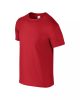 Gildan softstyle, GI64000,  kereknyakú pamut póló, Red-2XL