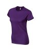 Softstyle Női póló, Gildan GIL64000, kereknyakú, rövid ujjú, Purple-L
